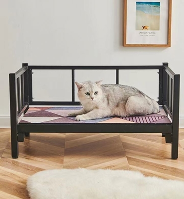 Rectangular Metal Dobragem Cão Cama Lava-louça Estilo Lava-mãos Alumínio Cama de animais de estimação para gatos e cães