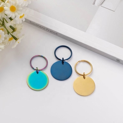 Usado Colar de Cão de Animais de Cão Metal Colar de Aço Inoxidável Dog Tag para Pequenos Animais