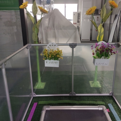 Animal Padrão Acrílico Transparente Dobragem Cercas Pet para fácil interior e portabilidade