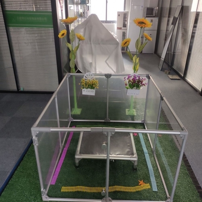 Animal Padrão Acrílico Transparente Dobragem Cercas Pet para fácil interior e portabilidade