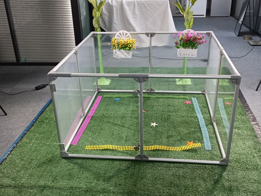 6063/6061/6005/6082/6060 Caixa de brinquedos para cães de liga portátil e transparente para pequenos animais