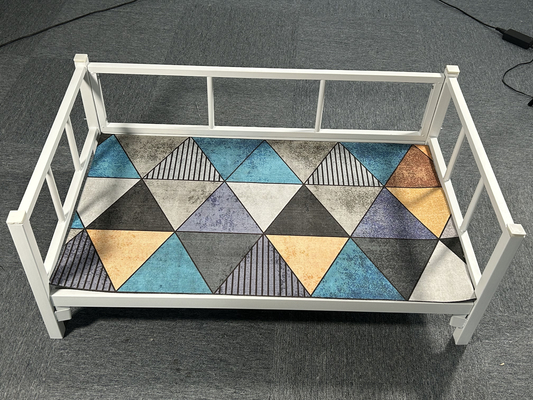 Tamanho XL Cama de cão de estimação elevada Função de resfriamento e estilo de lavagem manual feita com lã
