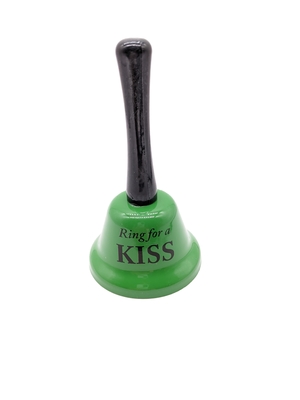120g Logotipo personalizado Mão de mesa Campainha de beijo Campainha de chamada Cute Party Toy Ring para Campainha de mão