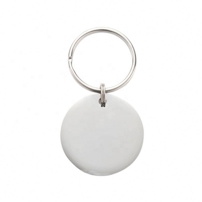 Etiqueta de animal de estimação personalizada Círculo de aço inoxidável gravado Nome de identificação colarinho para cão gato presente