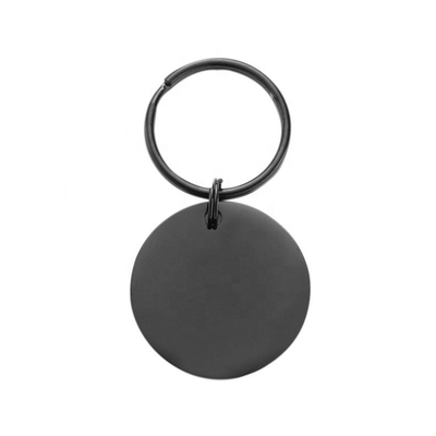 Etiqueta de animal de estimação personalizada Círculo de aço inoxidável gravado Nome de identificação colarinho para cão gato presente