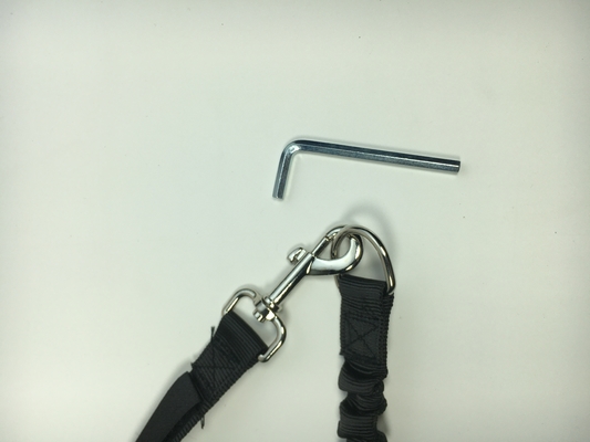 Animais de estimação de corrida de bicicleta Leash de cão mãos Leash de bicicleta livre para cães negros