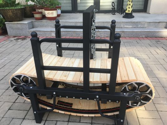 Trampolínia para cães não elétrica personalizável para raças médias e grandes Estrutura de madeira