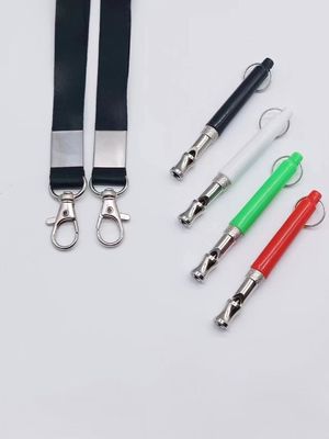 Treinamento simples de latido com assobio de cão rosa e cordão ajustável