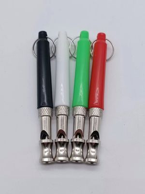 Treinamento simples de latido com assobio de cão rosa e cordão ajustável