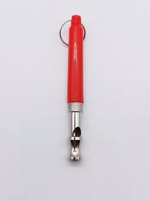 Treinamento simples de latido com assobio de cão rosa e cordão ajustável