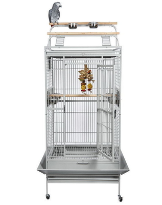 Caixa de pássaros de metal quadrado para grandes papagaios 40 HQ Loading 168 Sets Bird Breeding