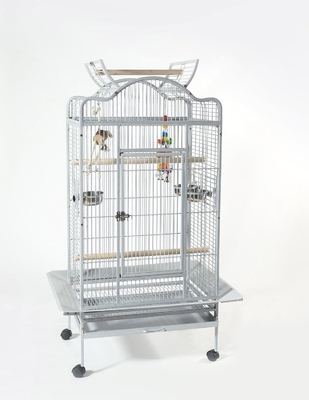 Caixa de pássaros de metal quadrado para grandes papagaios 40 HQ Loading 168 Sets Bird Breeding