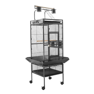 Caixa de pássaros de metal quadrado para grandes papagaios 40 HQ Loading 168 Sets Bird Breeding