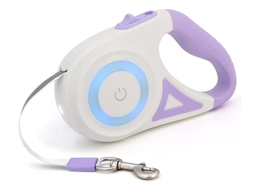 Leia automática para animais de estimação Leia de caminhada para cães retrátil com luz LED de longa duração e ajustável
