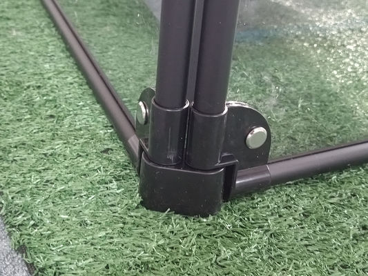 Quadrado Acrílico Alumínio Desmontável Pet Playpen para Transparente Casa Kennel gato