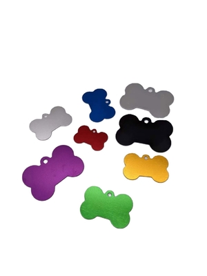 Multi Color Dogs Tag Gravating Dog Tags em liga de alumínio com design personalizado