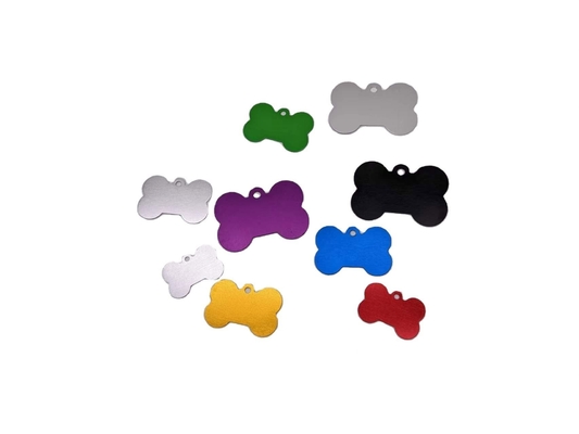 Multi Color Dogs Tag Gravating Dog Tags em liga de alumínio com design personalizado