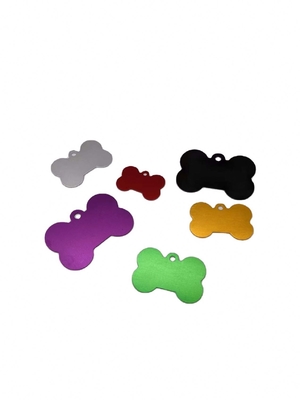 Multi Color Dogs Tag Gravating Dog Tags em liga de alumínio com design personalizado