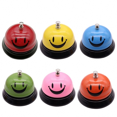 Servir eficientemente seus clientes com o Metal Smile Face Call Bell 85mm * 60mm 120g