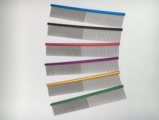 Acero inoxidável penteado de cabelo de cachorro com agulha fina 19cmx3,2cm Tamanho para as necessidades de cuidados
