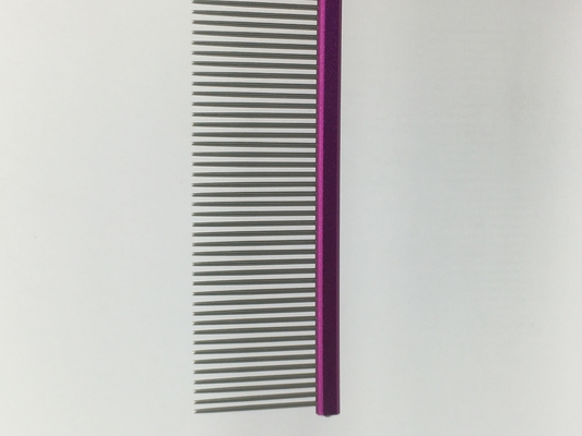 Acero inoxidável penteado de cabelo de cachorro com agulha fina 19cmx3,2cm Tamanho para as necessidades de cuidados