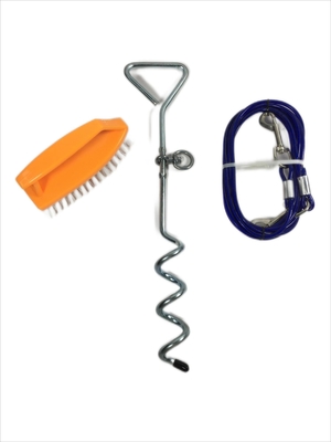 100-150 kg/220-330 lbs Capacidade de trela Estaca de cão certificada CE para brincar ao ar livre