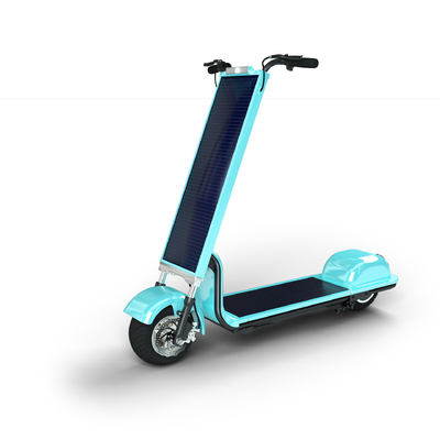 Scooter solar de 36V com painel solar elegante e design dobrável 35-70km de autonomia por carga