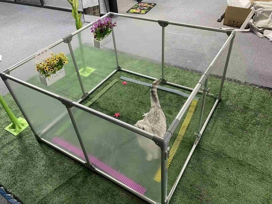 Customização leve portavel animal cerca playpen gaiola de animais de estimação com robusta flexibilidade