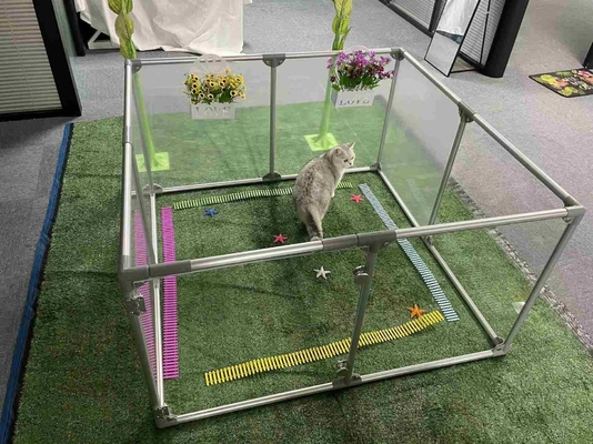 Customização leve portavel animal cerca playpen gaiola de animais de estimação com robusta flexibilidade