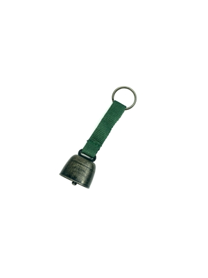 Manopla Campainha Mini Pet Dog Charm Cow Campainha para caminhadas e acampamentos 120mm * 35mm Marrom