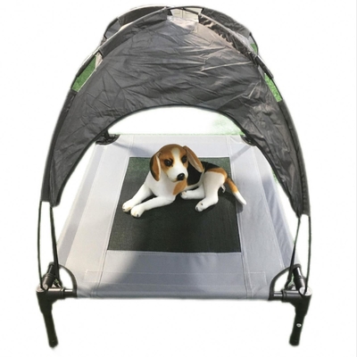 Design de armazenamento destacável Tenda elevada para animais de estimação para sono tranquilo e aventuras ao ar livre