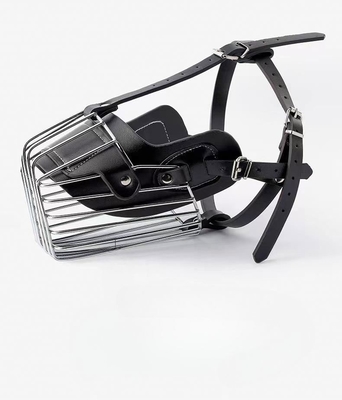Máscara de focinho ajustável extra grande para cães grandes Circunferência do pescoço 46-53cm Preto