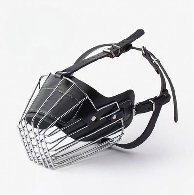 Máscara de focinho ajustável extra grande para cães grandes Circunferência do pescoço 46-53cm Preto