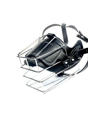 Máscara de focinho ajustável extra grande para cães grandes Circunferência do pescoço 46-53cm Preto
