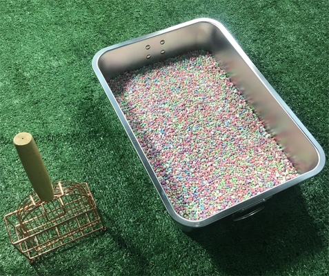 45x30x10cm Tamanho Caixa sanitária de gato lavável para limpeza de animais de estimação Material de aço inoxidável