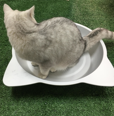 Material de alumínio de ninho de gato em forma de tigela redonda para o seu companheiro peludo
