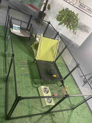 Jardim de brinquedos portátil para animais de estimação para interior / exterior cor personalizada 6/8/10/12 Pcs fechamento de botão