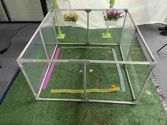 Respirável resistente leve portátil Pet Playpen vedação gaiola com logotipo personalizado