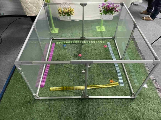 Respirável resistente leve portátil Pet Playpen vedação gaiola com logotipo personalizado