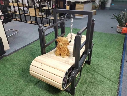 Máquina de treino personalizada de tamanho pequeno feita de papel de madeira e aço para esteira de cães sem motor