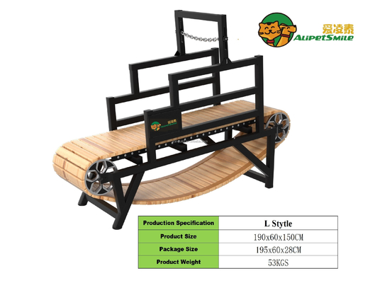 Alipetsmile Versão 2.0 Wood Dog Treadmill Levar a Aptidão Canina para o Próximo Nível