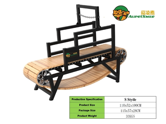 Alipetsmile Versão 2.0 Wood Dog Treadmill Levar a Aptidão Canina para o Próximo Nível