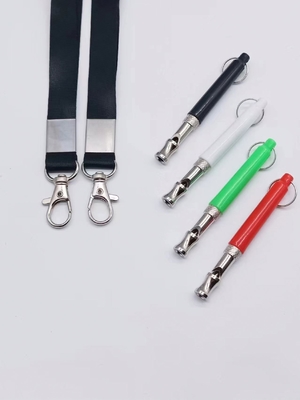 8cm*0.8cm Pequeno tamanho Cão de estimação Apito Metal Material PC para comunicação eficaz