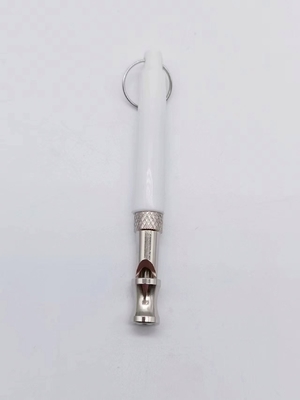 8cm*0.8cm Pequeno tamanho Cão de estimação Apito Metal Material PC para comunicação eficaz