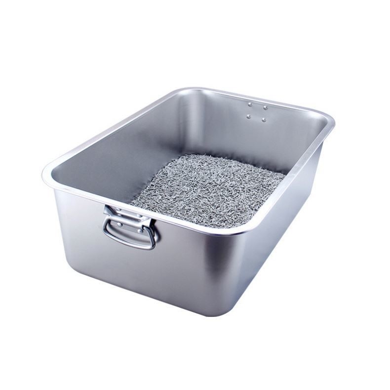 Embalagem de lixo de aço inoxidável de 1370g, a escolha perfeita para as necessidades do seu gato
