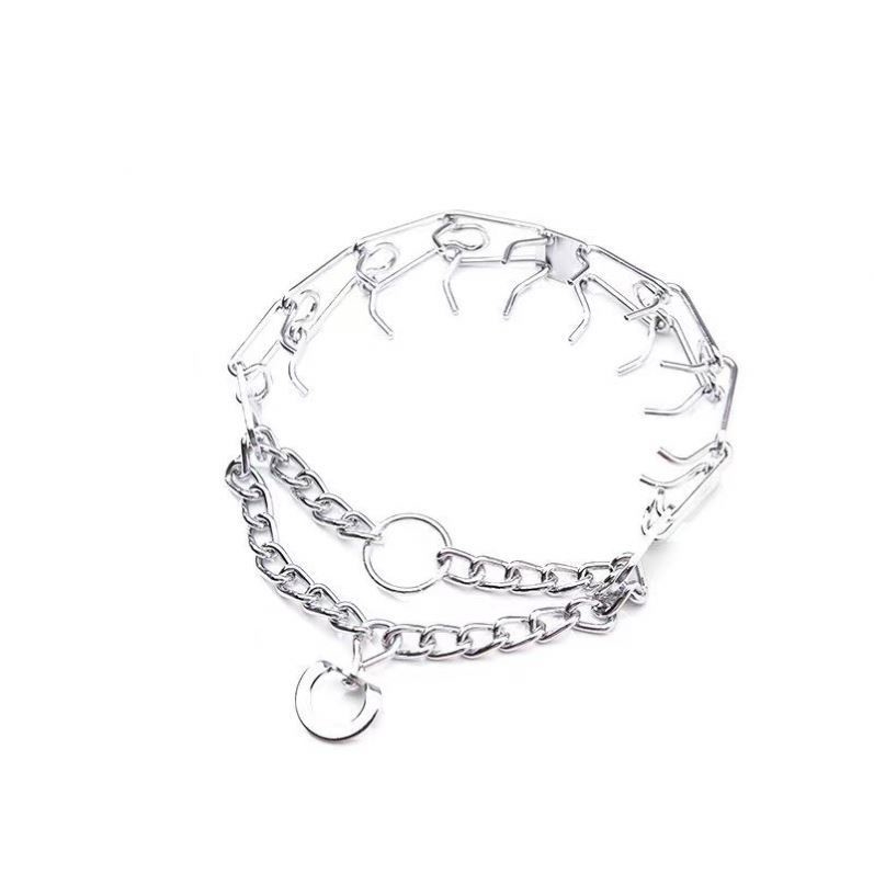 Tamanho do cliente Classic aço inoxidável separado Choke Pinch Prong Collar de treinamento de cão