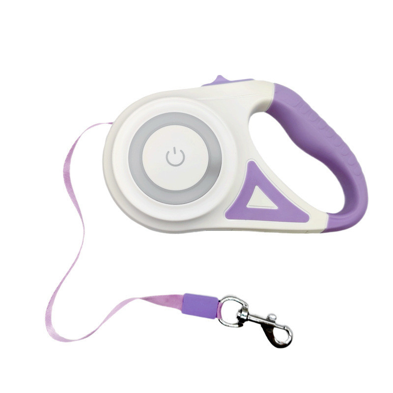 Leia automática para animais de estimação Leia de caminhada para cães retrátil com luz LED de longa duração e ajustável
