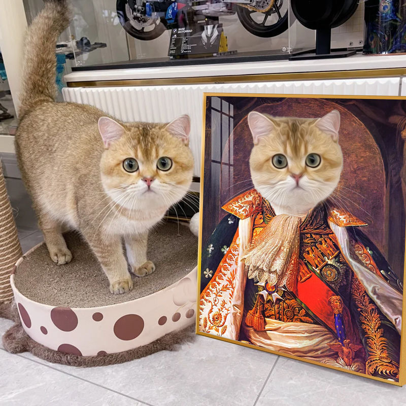 Retrato de animais de estimação Quadro de foto de liga de alumínio Souvenir personalizado para cães e gatos