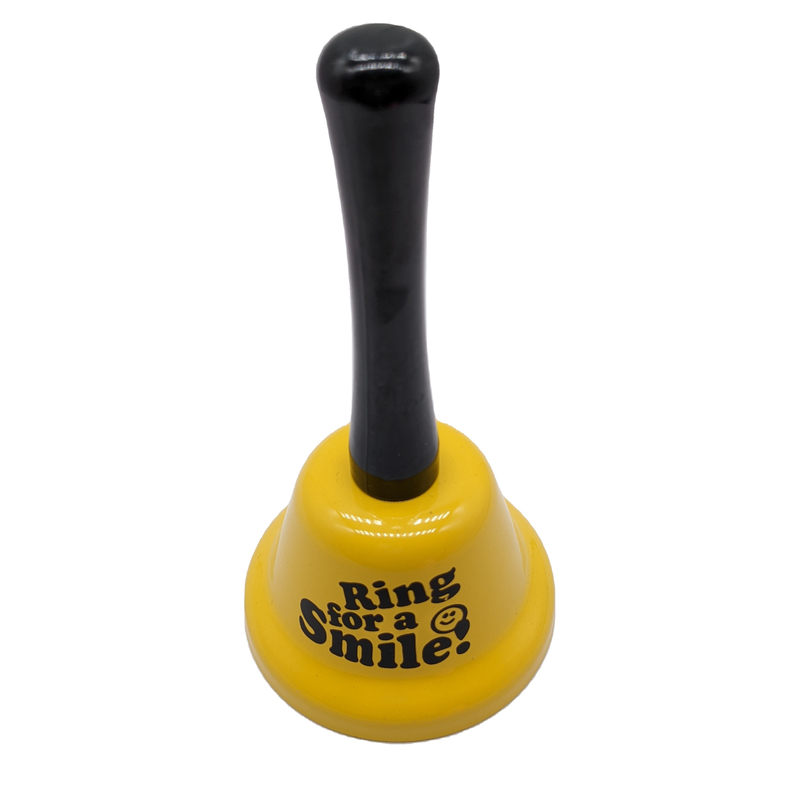 Large Loud Hand Bell para escolas jantar chamando e idosos manuseio de plástico sino de ferro