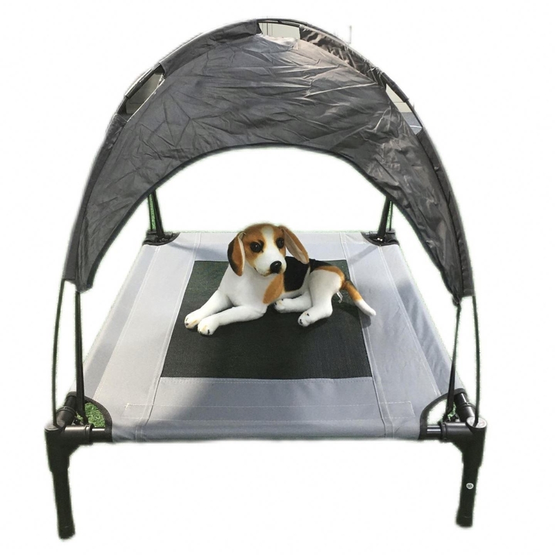 Cama de cão elevada portátil dobrável para animais de estimação